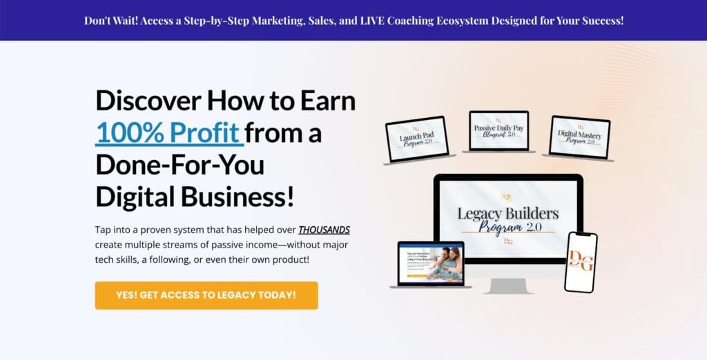 Legacy Builders Program Funnel