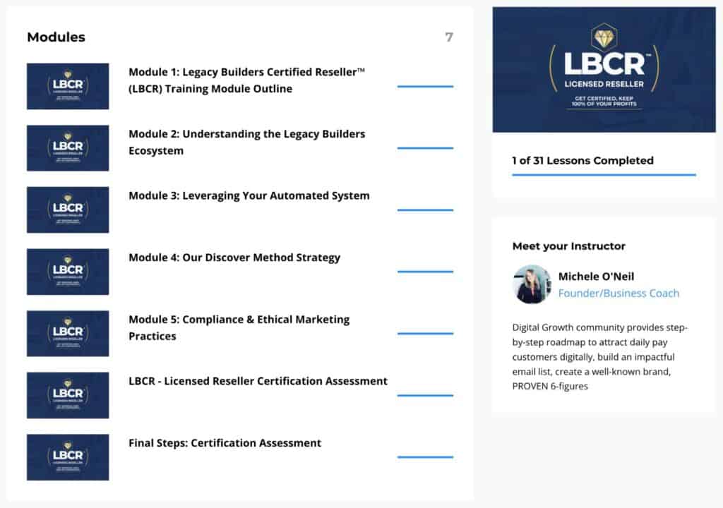 Legacy Builders Program Master Resell Rights