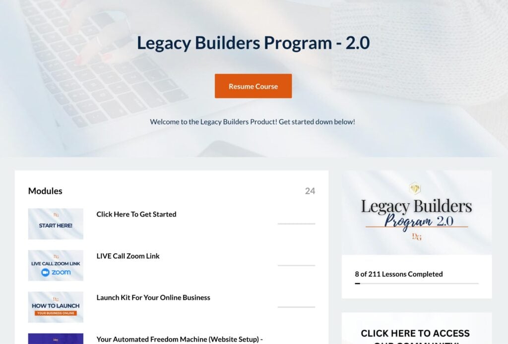 The Legacy Builders Program Review